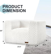 Giant Bag Chair - Large Memory Foam Bag Couch with Wide Armrests - Himpall